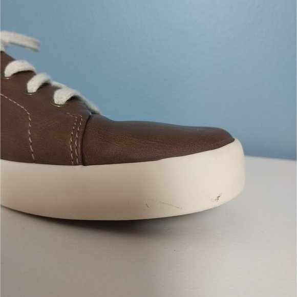 Sperry Boys Memory Foam Lace Up Brown Tuck ltt Leather Casual Sneaker Sz 5M - Picture 12 of 14